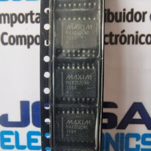 MAX202CWE+T · Fabricante: Analog Devices / Maxim Integrated · Descripción: Interfaz IC RS-232 +5V, RS-232 Transceivers with 0.1uF External