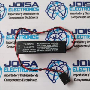 TL-5242-W El TL5242/W es una batería no recargable de 3.6V/2.1Ah que cuenta con tecnología de litio y terminales de conexión. Valores típicos a 25°C para baterías