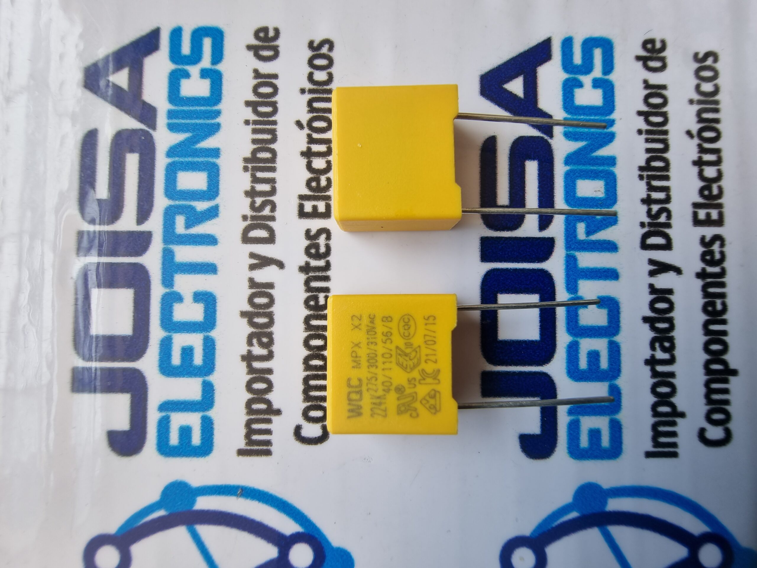 20231122_124836 X2-224K-310VAC P = 10 MPX/MKP X2, condensador de seguridad 220nF 10% 310V ; Color