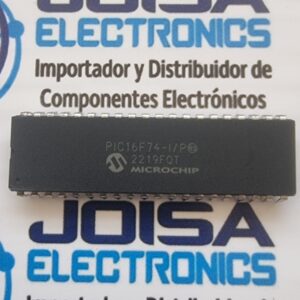 PIC16F74-I/P ; Tipo de memoria de programa. Memoria flash ; Tamaño de EEPROM. - ; Capacidad de RAM. 192 x 8 ; Voltaje - Suministro (Vcc/Vdd). 4V ~ 5.5V.