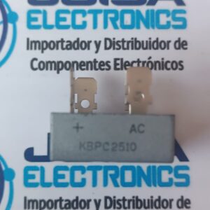 KBPC2510 KBPC2510 Diodo puente rectificador 1000V, 25A, max. 400A, THT · FABRICANTE: Diodes Incorporated · PART# Model:KBPC2510