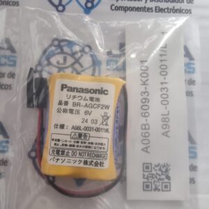BR-AGCF2W Batería de litio PLC 6V 2200 mAh. Panasonic · Número de modelo: BR-AGCF2W · Voltaje: 6V · Capacidad: 2200mAh · Peso: 0.63 oz · Diámetro: 17* 34* 45Programmable Logic Controller Battery This is a 2 cell lithium battery designed for use in Cutler Hammer, Fanuc and GE Fanuc series Beta