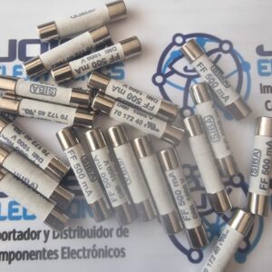 7017240 Fusible tipo 7017240.1 1000VAC/DC 6.35x32mm ceramica ultrarapido 500ma FF stock en Joisa Electronics Sac