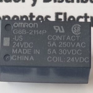 G6B-2114P G6B-2114P-US-DC24 Omron Electronics Relés universales Power PCB Relay SPST-NO + -NC 24VDC G6B-2114P-US DC24 - Propósito general Relé DPST-NO/NC (1 Form A, 1 Form B) 24VCC EN JOISA ELECTRONICS SAC