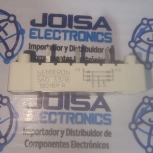 SKD 33/16 SKD 33/16 MODULO RECTIFICADOR ; 33 amperios 1600 V; 3 CARAS; MARCA SEMIKRON. SKD 33/16 MODULO RECTIFICADOR