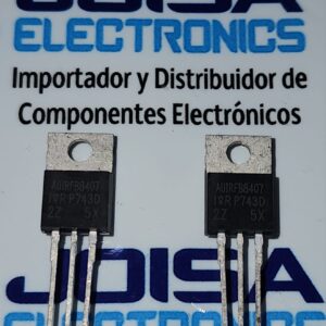 AUIRFB8407 TRANSISTOR MOSFET AUIRFB8407 es un MOSFET automotriz que ofrece 40 V, N-Ch, 2 mΩ máx., TO220, Gen 12.7 para aplicaciones automotrices de alto rendimiento y distribuido por joisa electronics sac