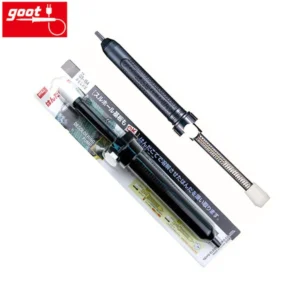 GS-154 SUCCIONADOR desoldadora antiestática GOOT GS-154 de Japón, con función de bloqueo y autolimpieza, manual, ligera y resistente, para reparación distribuido por JOISA ELECTRONICS SAC