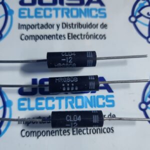 Diodo rectificador CL04-12 para microondas redondo que te permite hacer instalaciones eléctricas y/o electrónicas de alto voltaje de silicio con control de avalancha combinado y con capacidad de disipación de potencia invertida comercializado por joisa electronics sac