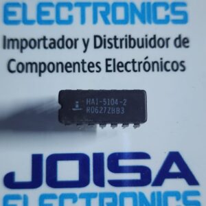HA1-5104-2 El amplificador cuádruple de propósito general HA-51 04 /883 con ganancia unitaria estable de alto rendimiento y bajo ruido ofrece una variedad de especificaciones dinámicas que incluyen 1 V/µs Renesas. Renesas HA1 - 5104 - 2 . Amplificador; Amplificador Operacional; 40V; 3 mA (típico); 7V; 0,5 mV (típico); CERDIP. DISTRIBUIDO POR JOISA ELECTRONICS SAC