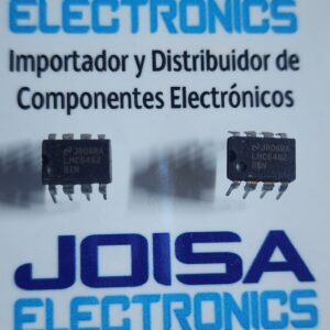 LMC6462BTN Las características incluyen bajo coeficiente intelectual (IQ), oscilaciones de entrada y salida riel a riel, amplio ancho de banda y muy bajo nivel de ruido estos modelos LMC6462 y LMC6464 (LMC646x) son versiones de micropotencia de los populares LMC6482 y LMC6484, que combinan un rango de entrada y salida riel a riel con un bajo consumo y DISTRIBUIDO POR JOISA ELECTRONICS SAC