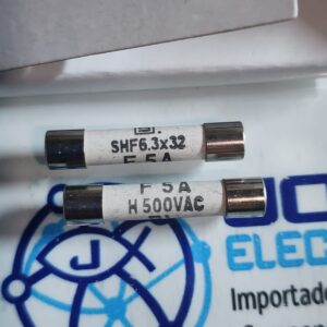 8020.5075.5 FUSIBLE CARTUCHO 5AMP 500V 8020.5075 5 A, 500 V CA, 6,3 mm x 32 mm , cartucho, fusible de acción rápida F distribuido por joisa electronics sac