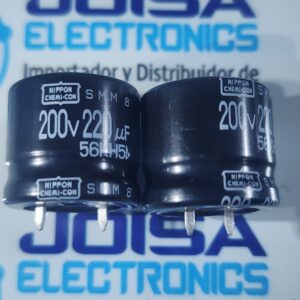 ESMM201VSN221MP20S 200UF 200V Condensadores electrolíticos de aluminio - Snap-In 200 uF 200 voltios . Hoja de datos: ESMM201VSN221MP20S (PDF). Modelo ECAD: Cree o solicite el símbolo de PCB DISTRIBUIDO POR JOISA ELECTRONICS SAC