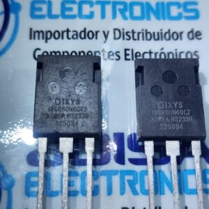 IXGR60N60C2 El IXGR60N60C2 es un IGBT de alta potencia de 600 V y 75 A utilizado en fuentes de alimentación conmutadas . Esta es la versión C2, sin diodo integrado comercializado por joisa electronics sac
