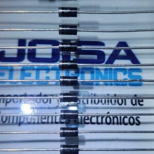 UF4002 Diodo, UF4002, Recuperación rápida, 1A, 100V Conexión de silicio, 50ns, DO-41, 2-Pines 1V DISTRIBUIDO POR JOISA ELECTRONICS