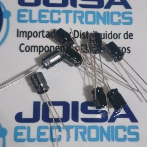 EEA-GA1E220 22UF 25V Condensador radial electrolítico Panasonic serie GA, 22μF, ±20%, 25V dc, Radial, Orificio pasante, 5 (Dia.) x 7mm, paso 2mm distribuido por joisa electrolitico