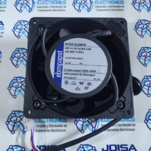 DV5218/2NPR Modelo de ventilador de refrigeración: DV5218/2NPR, 48V 23W 0.48A 12738 ventilador inversor elevador; Tamaño: 127 × 127 × 1.496 in, voltaje: 48 V DISTRIBUIDO POR JOISA ELECTRONICS SAC