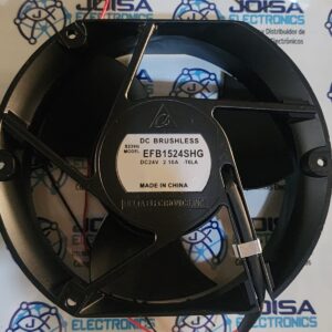 EFB1524SHG VENTILADOR ALTA GAMA Model: EFB1524SHG · Power (Watts). 28.08 W · RPM. 4300 RPM · Termination. 2 lead wires · Ingress Protection. -- · Operating Temperature. -10~+70⁰C · Weight MARAC DELTA Y DISTRIBUIDO POR JOISA ELECTRONICS SAC LIMA PERU