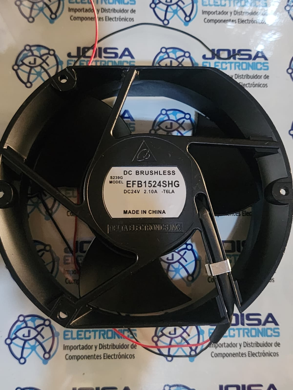 EFB1524SHG VENTILADOR ALTA GAMA Model: EFB1524SHG · Power (Watts). 28.08 W · RPM. 4300 RPM · Termination. 2 lead wires · Ingress Protection. -- · Operating Temperature. -10~+70⁰C · Weight MARAC DELTA Y DISTRIBUIDO POR JOISA ELECTRONICS SAC LIMA PERU