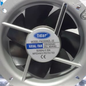 FM200WZL-2E VENTILADOR AXIAL Dimensiones (mm): 225x225x80 · Voltaje (VCA): 230 · Potencia (W) (50/60Hz): 75 · RPM: 2600 · Capacidad (50/60Hz): 1020 m³/h · Rejilla de Protección Y DISTRIBUIDO POR JOISA ELECTRONICS SAC LIMA PERU