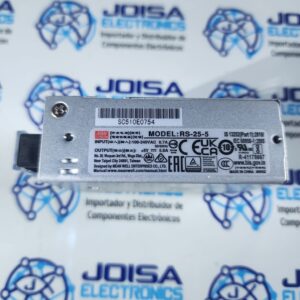 rs-25-5 MEAN WELL RS-25-5 | Alimentador: impulso; para incorporar,de módulo; 25W; 5VDC; 5A - Producto disponible en JOISA ELECTRONICS SAC