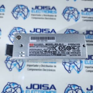 rs-25-5 MEAN WELL RS-25-5 | Alimentador: impulso; para incorporar,de módulo; 25W; 5VDC; 5A - Producto disponible en JOISA ELECTRONICS SAC