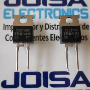 30RTH06 DESCRIPCIÓN / APLICACIONES. Rectificadores de recuperación hiperrápida de última generación diseñados con un rendimiento optimizado de caída de tensión directa, hiperrápidos y comercializado por joisa electronics sac proveedor de repuestos electronicos LIMA PERU