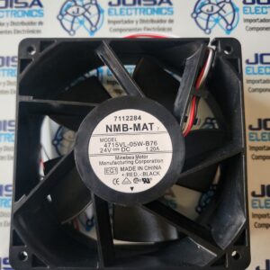 4715VL-05W-B76 VENTILADOR AXIAL NMB 4715VL-05W-B76 de 24V y 1.20A, 120x120x38 mm, 3600 RPM, rodamiento de bolas, flujo de aire 130 CFM COMERCIALIZADO POR JOISA ELECTRONICS SAC LIMA PERU