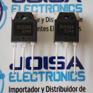 BU508A Transistores bipolares - Transistores de empalme bipolar (BJT) NPN General Purpose. Complete su diseño. Ciclo de vida: Obsoleto. Hoja de datos: BU508A COMERCIALIZADO POR JOISA ELECTRONICS SAC PROVEEDOR LIMA PERU