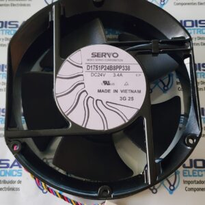 D1751P24B8PP338 DESCRIPCIÓN : EL VENTILADOR AXIAL METALICA D1751P24B8PP338 DE NIDEC ES UN VENTILADOR AXIAL DE ALTO. RENDIMIENTO DISEÑADO PARA OPERAR A 24VDC CON UN CONSUMO DE 3.4A Y COMERCIALIZADO POR JOISA ELECTRONICS SAC LIMA PERU