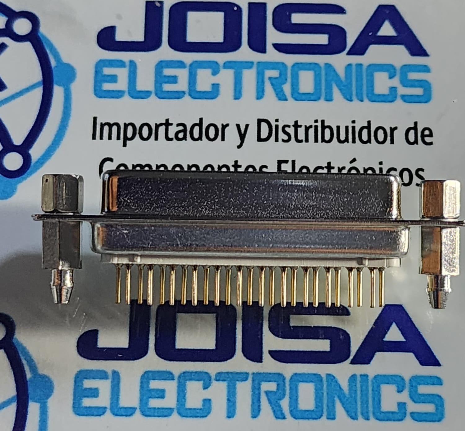 DB25-ST-1-BL-JS Conector hembra D-SUB RCPT 25POS VERT SLDR; Tensión nominal: 250 VCA; Paquete/Carcasa: DIP; Material de contacto: Latón; Característica: Bloqueo de placa