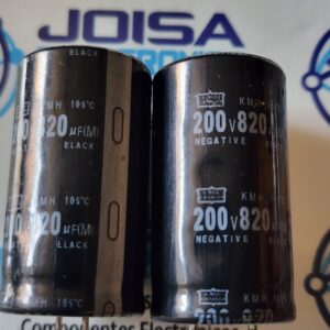 EKMM201VNN821MQ45S Condensadores electrolíticos de aluminio Chemi-Con - Snap In 200 voltios 820uF 25.4X45 Y COMERCIALIZADO POR JOISA ELECTRONICS SAC PROVEEDOR LIMA PERU