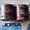 Condensadores electrolíticos de aluminio Chemi-Con EKMQ401VSN331MR35S - Snap In 330uF 400 voltios Y COMERCIALIZADO POR JOISA ELECTRONICS SAC PROVEEDOR DE REPUESTOS LIMA PERU