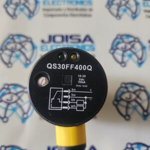 QS30FF400Q Sensores fotoeléctricos WORLD-BEAM QS30 Series: Fixed-Field; Range: 400 mm; Input: 10-30 V dc; Output: Bipolar: 1 NPN; 1 PNP; 5-pin M12 Integral QD DISTRIBUIDO POR JOISA ELECTRONICS SAC LIMA PERU