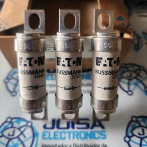 56ET. El 56ET es un fusible de alta velocidad HRC de 56A/690VCA con BS-88 británico y caja de etiquetas atornilladas. Este fusible de montaje de perno de la serie ET Y DISTRIBUIDO POR JOISA ELECTRONICS SAC PROVEEDOR LIMA PERU
