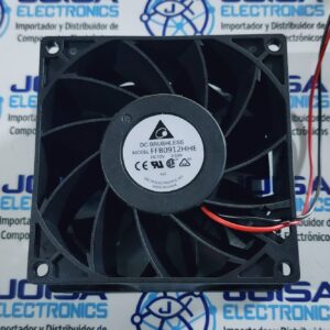 FFB0912HHE VENTILADOR AXIAL FFB0912HHE ; Estado de pieza. Activo ; Voltaje nominal. 12VCC ; Tamaño/Dimensión. Cuadrado - 92mm L x 92mm H ; Ancho. 38.00mm ; Flujo de aire. 71.7 ft3/min COMERCIALIZADO POR JOISA ELECTRONICS SAC LIMA PERU