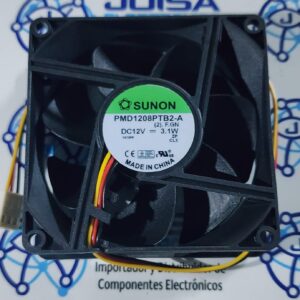 PMD1208PTB2-A VENTILADOR AXIAL 100% CALIDAD Modelo: PMD1208PTB2-A ; tamaño: 80 × 80 × 25 mm voltaje: DC12V Potencia: 4,0 W Y COMEERCIALIZADO POR JOISA ELECTRONICS SAC LIMA PERU
