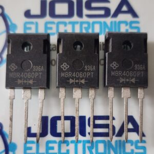 MBR4060PT El MBR4060PT es un diodo Schottky rectificador de alta potencia y doble diodo (center tap) con una capacidad de y ( por diodo), encapsulado en TO-247AD. Optimizado para baja caída de tensión directa y alta eficiencia, es ideal para fuentes conmutadas, inversores de alta frecuencia, convertidores DC-DC y protección contra polaridad inversa Y DISTRIBUIDA POR JOISA ELECTRONICS SAC PROVEEDOR LIMA PERU