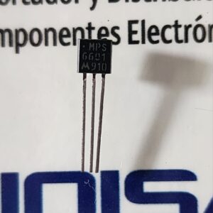 MPS6601 El MPS6601 se fabrica en una caja de plástico TO-92. Si se mira la parte plana con los cables apuntando hacia abajo, los tres cables que salen Y SE COMERCIALIZA EN JOISA ELECTRONICS SAC PROVEEDOR LIMA PERU