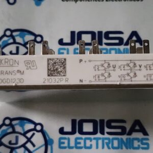 SKM40GD123D es un módulo de potencia IGBT fabricado por Semikron (ahora Semikron Danfoss), diseñado para aplicaciones de alta potencia como inversores trifásicos y fuentes de alimentación de modo conmutado Y COMERCIALIZADO POR JOISA ELECTRONICS SAC PROVEEDOR LIMA PERU