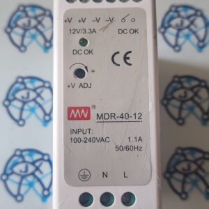 MDR-40-12 La fuente de alimentación Mean Well MDR-40-12 es un dispositivo industrial de 40W para montaje en riel DIN. Proporciona una salida de 12VDC a 3.33A, con un rango de entrada universal de 85-264VAC. Es una solución de diseño "ultra delgado", ideal para gabinetes con espacio reducido, con protección contra sobrecarga y cortocircuito comercializado por JOISA ELECTRONICS SAC PROVEEDOR LIMA PERU