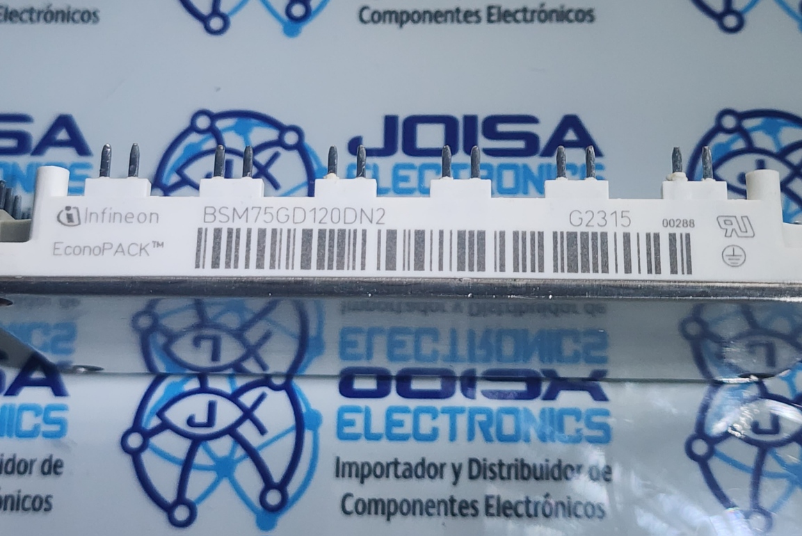 BSM75GD120DN2 ElBSM75GD120DN2 es unMódulo de potencia IGBT de canal N fabricado por Infineon Technologies.(anteriormente Eupec/Siemens). Es un módulo de puente completo trifásico diseñado para aplicaciones de conmutación de alta potencia, como variadores de velocidad e inversores Y COMERCIALIZADO POR JOISA ELECTRONICS SAC PROVEEDOR LIMA PERU BSM75GD120DN2 ElBSM75GD120DN2 es unMódulo de potencia IGBT de canal N fabricado por Infineon Technologies.(anteriormente Eupec/Siemens). Es un módulo de puente completo trifásico diseñado para aplicaciones de conmutación de alta potencia, como variadores de velocidad e inversores Y COMERCIALIZADO POR JOISA ELECTRONICS SAC PROVEEDOR LIMA PERU