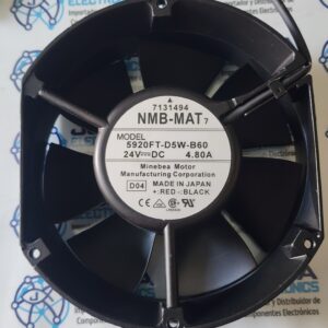 5920FT-D5W-B60 FUSIBLE CERAMICO 5920FT-D5W-B60 Es un ventilador industrial NMB-MAT (Minebea) utilizado principalmente para la refrigeración en inversores Yaskawa Y COMERCIALIZADO POR JOISA ELECTRONICS SAC PROVEEDOR LIMA PERU