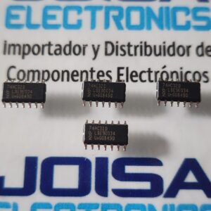74HC32D El 74HC32D es un circuito integrado digital de alta velocidad (CMOS) que contiene cuatro compuertas OR independientes con dos entradas cada una. Es la versión en montaje superficial (SMD) del estándar 74HC32, comúnmente encapsulado en un formato SO14. Y VENDIDO POR JOISA ELECTRONICS SAC PROVEEDOR LIMA PERU