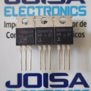 10N50C1D 10N50C1D se refiere a unTransistor bipolar de puerta aislada (IGBT) de canal N de alto voltaje, específicamente el HGTP10N50C1D . Este componente electrónico está diseñado para aplicaciones de alto voltaje y baja disipación, que se encuentran comúnmente en fuentes de alimentación y controladores de motor Y ES COMERCIALIZADO EN JOISA ELECTRONICS SAC PROVEEDOR LIMA PERU