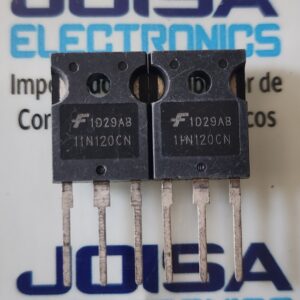 11N120CN 11N120CN es unTransistor bipolar de puerta aislada (IGBT) de alto rendimiento, comúnmente identificado como HGTG11N120CN o HGTP11N120CN . Está diseñado para aplicaciones de conmutación de alto voltaje, como controles de motores y fuentes de alimentación, donde la baja pérdida por conducción es fundamental COMERCIALIZADO POR JOISA ELECTRONICS SAC PROVEEDOR LIMA PERU