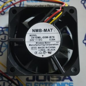 El 2410ML-05W-B79 es unVentilador axial de refrigeración de alto rendimiento de 24 V CCFabricado por NMB Technologies (también conocida como NMB-MAT). Se utiliza habitualmente para la gestión térmica en equipos industriales como inversores y centros de datos Y SE COMERCIALIZA EN JOISA ELECTRONICS SAC PROVEEDOR LIMA PERU
