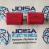 CBB22 630V475J El capacitor CBB22 630V475J es un componente de película de polipropileno metalizado diseñado para aplicaciones de alta fidelidad y estabilidad. Se caracteriza por su capacidad de autorreparación (self-healing), lo que le permite seguir funcionando tras una pequeña descarga interna Y SE COMERCIALIZA EN JOISA ELECTRONICS SAC PROVEDOR LIMA PERU
