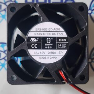 EFS-06E12D-A002 El modelo EFS-06E12D-A002 es un ventilador de refrigeración fabricado por la marca DWPH (también conocida como Dongweifeng), diseñado principalmente para servidores, chasis de computadoras y aplicaciones industriales COMERCIALIZADO POR JOISA ELECTRONICS SAC PROVEEDOR LIMA PERU