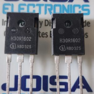H30R1602 El H30R1602 (referencia completa IHW30N160R2) es un transistor de puerta aislada (IGBT) de alta potencia, diseñado principalmente para aplicaciones de conmutación suave, como en cocinas de inducción COMERCIALIZADO POR JOISA ELECTRONICS SAC PROVEEDOR LIMA PERU