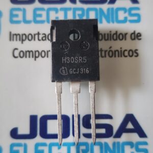 H30SR5 H30SR5 se refiere a unIGBT (transistor bipolar de puerta aislada) de conducción inversa de alta potenciaFabricado por Infineon Technologies , específicamente con el número de pieza oficial IHW30N160R5 .Se trata de un semiconductor especializado diseñado para aplicaciones de alto voltaje y alta corriente, utilizado principalmente en aparatos de cocción por inducción y hornos microondas COMERCIALIZADO POR JOISA ELECTRONICS SAC PROVEEDOR LIMA PERU